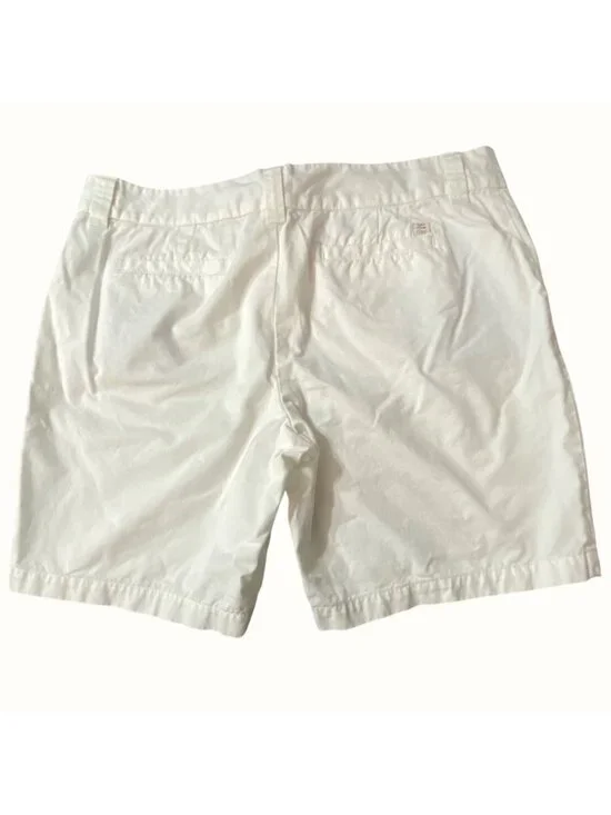 Tommy Hilfiger Womens White Chino Shorts Size 16 Cotton Blend Casual Summer Wear - Picture 2 of 5